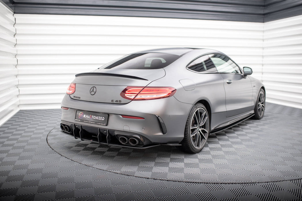 Maxton Design Street Pro Rear Side Splitters Mercedes-AMG C43 Coupe / Cabrio C205  Facelift / A205 Facelift