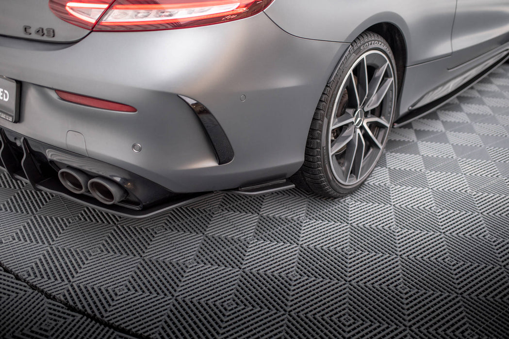 Maxton Design Street Pro Rear Side Splitters Mercedes-AMG C43 Coupe / Cabrio C205  Facelift / A205 Facelift