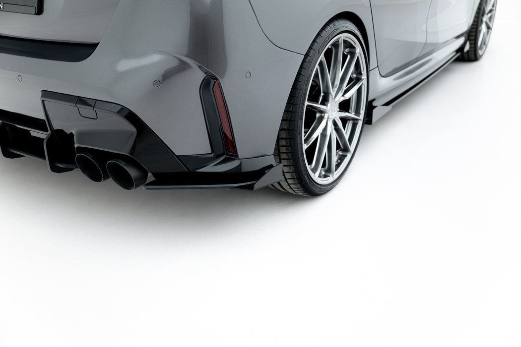 Maxton Design Street Pro Rear Side Splitters V.1 + Flaps BMW M135i F70