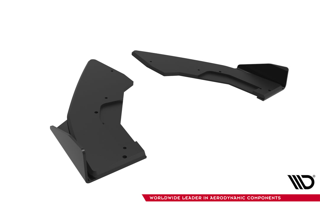 Maxton Design Street Pro Rear Side Splitters V.1 + Flaps BMW M135i F70