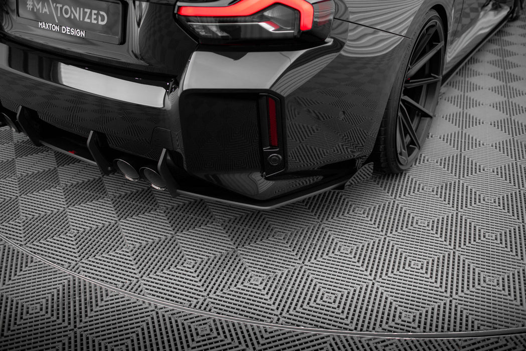 Maxton Design Street Pro Rear Side Splitters V.1 + Flaps BMW M2 G87