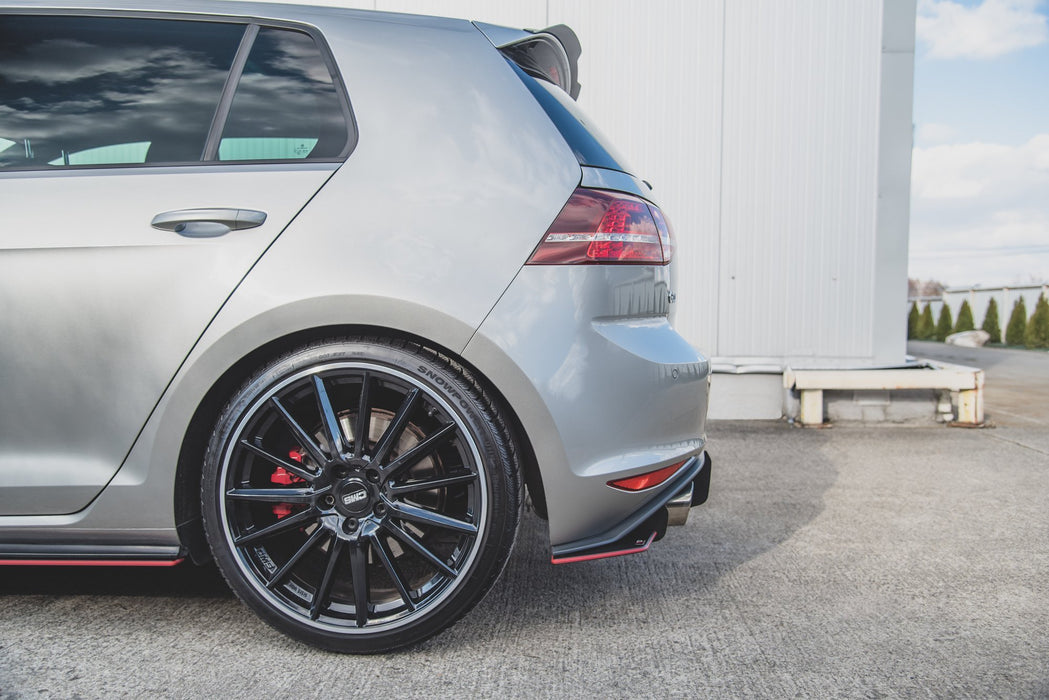 Maxton Design Street Pro Rear Side Splitters V.1 VW Golf 7 GTI