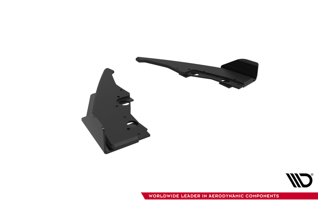 Maxton Design Street Pro Rear Side Splitters V.2 + Flaps BMW 1 M-Pack F70