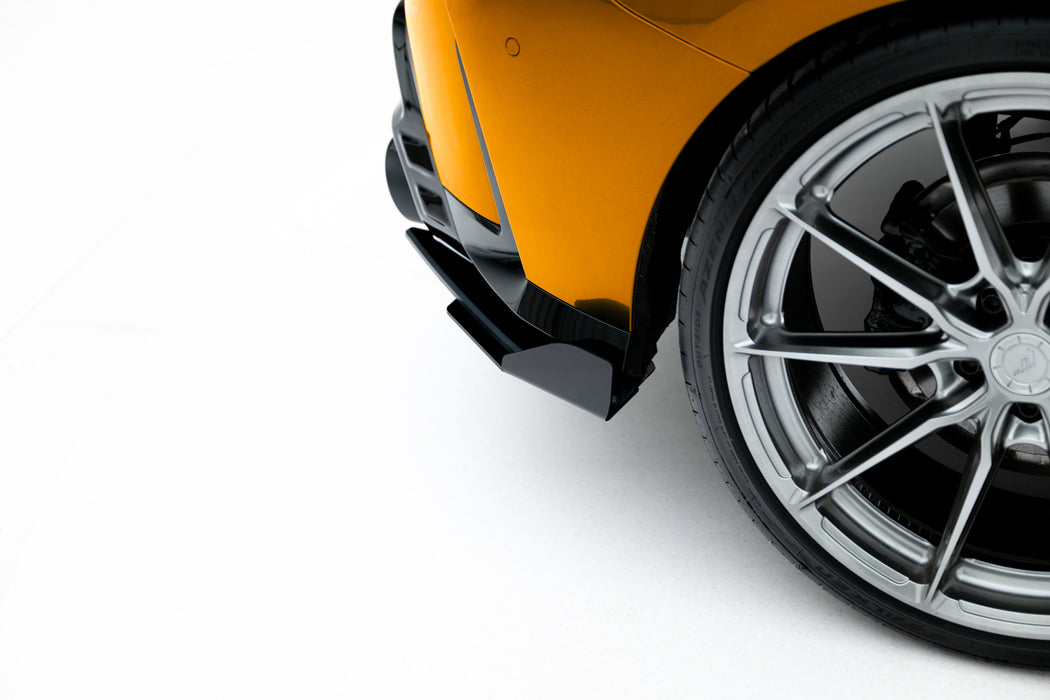 Maxton Design Street Pro Rear Side Splitters V.2 + Flaps BMW 1 M-Pack F70