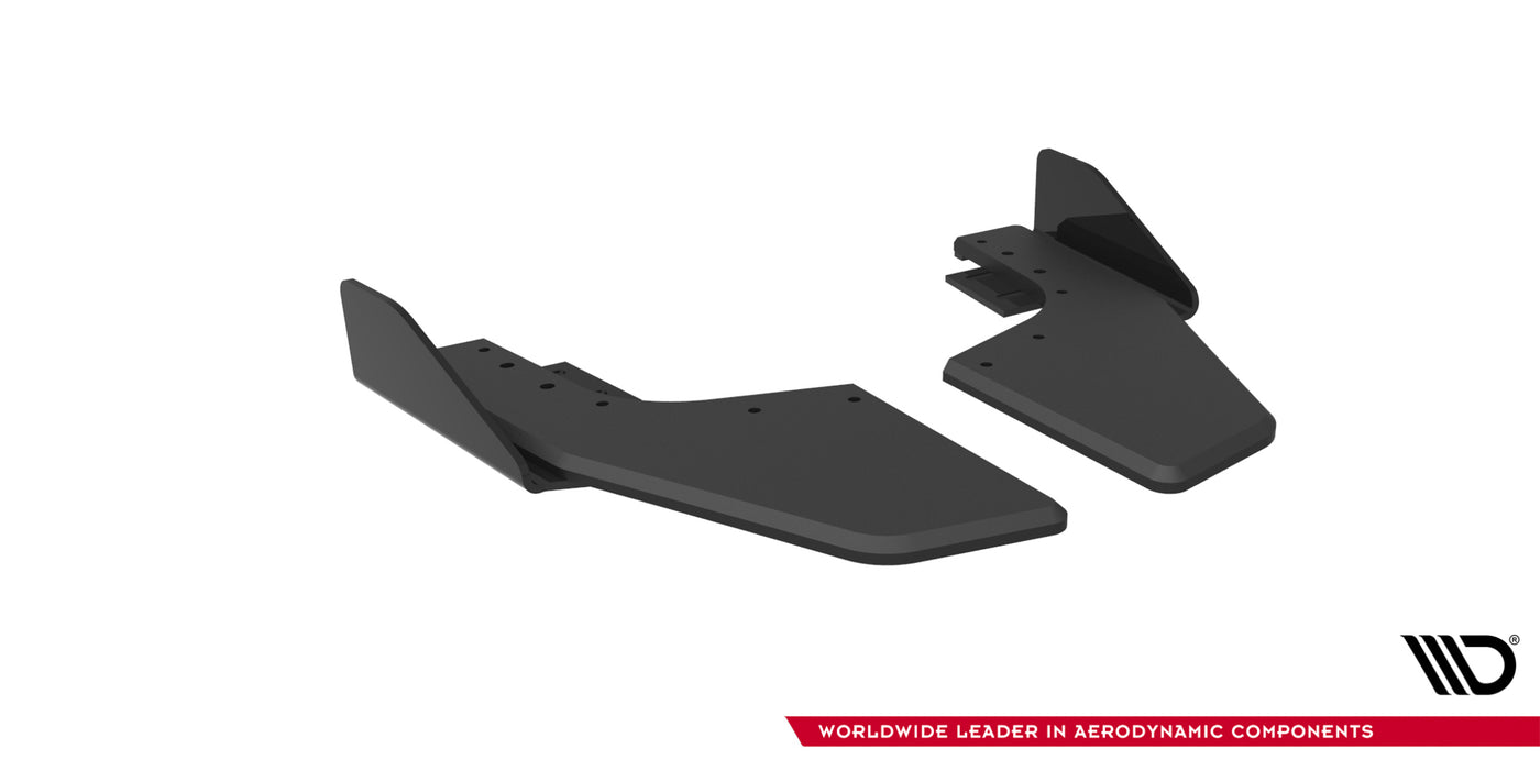 Maxton Design Street Pro Rear Side Splitters V.2 + Flaps V.2 Volkswagen Golf R Mk8 / Mk8 Facelift
