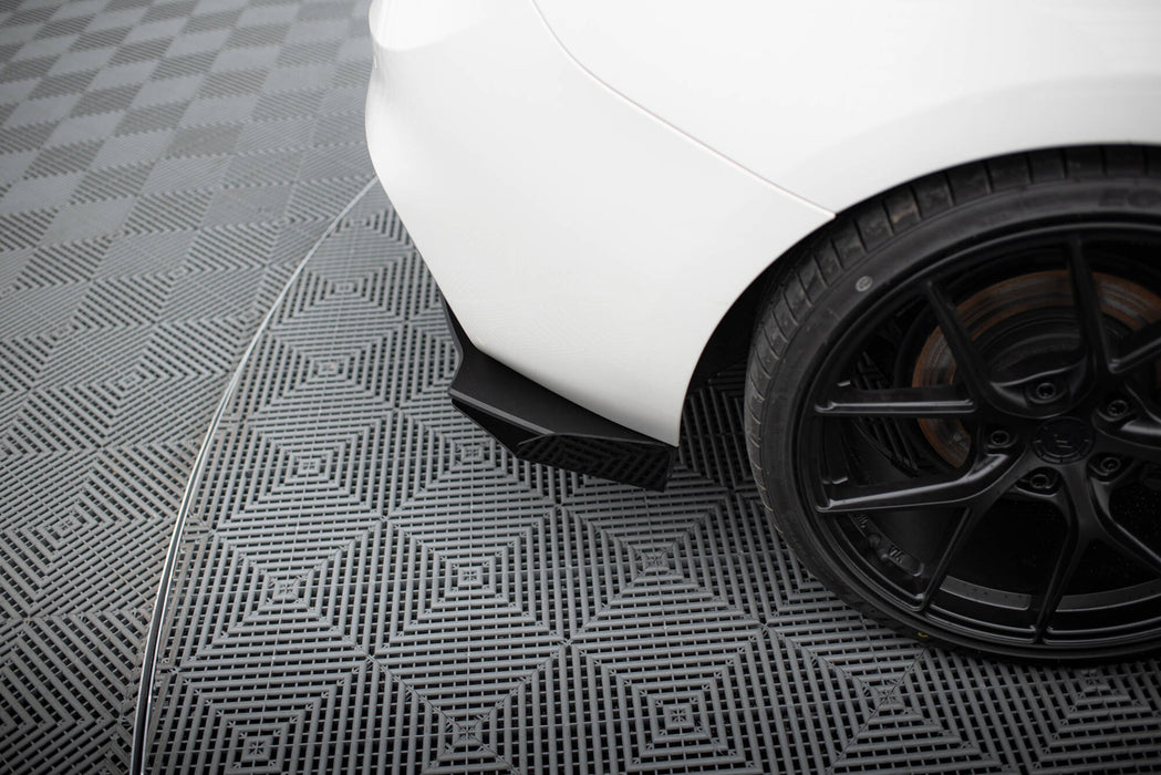 Maxton Design Street Pro Rear Side Splitters V.2 + Flaps for BMW 1 F20 M140i