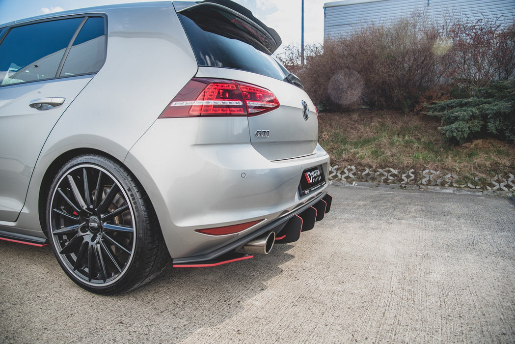 Maxton Design Street Pro Rear Side Splitters V.2 VW Golf 7 GTI