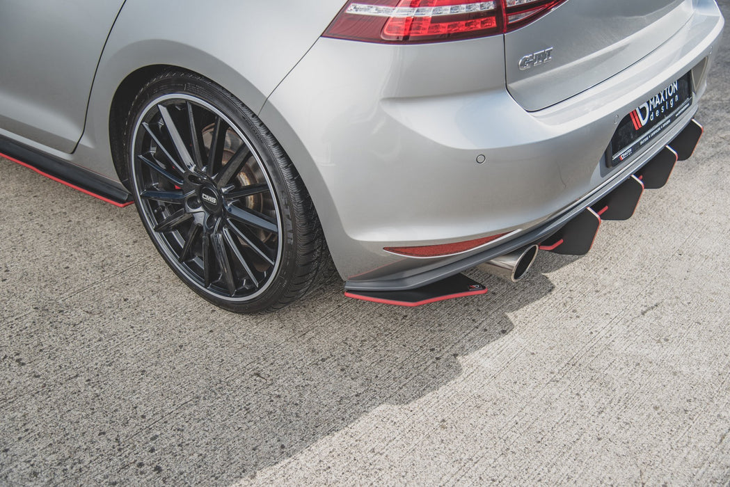 Maxton Design Street Pro Rear Side Splitters V.2 VW Golf 7 GTI