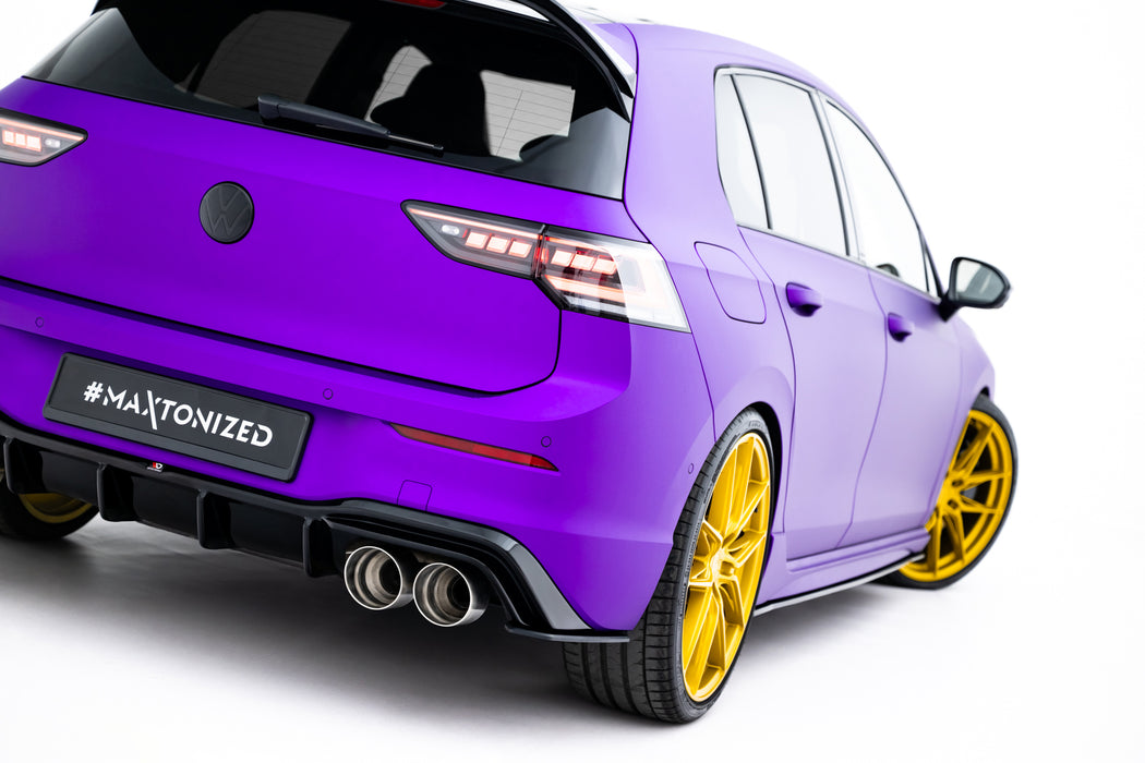 Maxton Design Street Pro Rear Side Splitters V.2 Volkswagen Golf R Mk8 / Mk8 Facelift