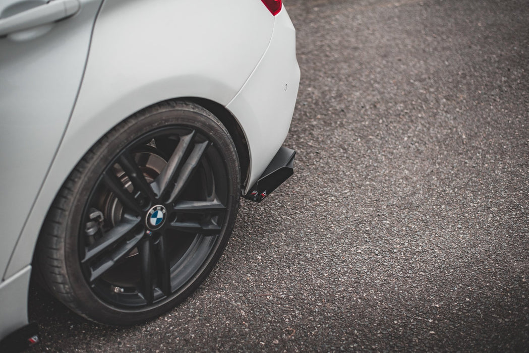 Maxton Design Street Pro Rear Side Splitters V.3 + Flaps for BMW 1 F20 M140i