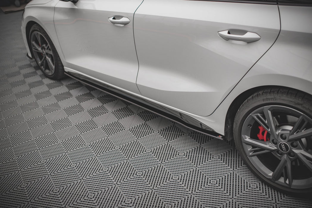 Maxton Design Street Pro Side Skirts Diffusers Audi S3 / A3 S-Line 8Y / 8Y Facelift