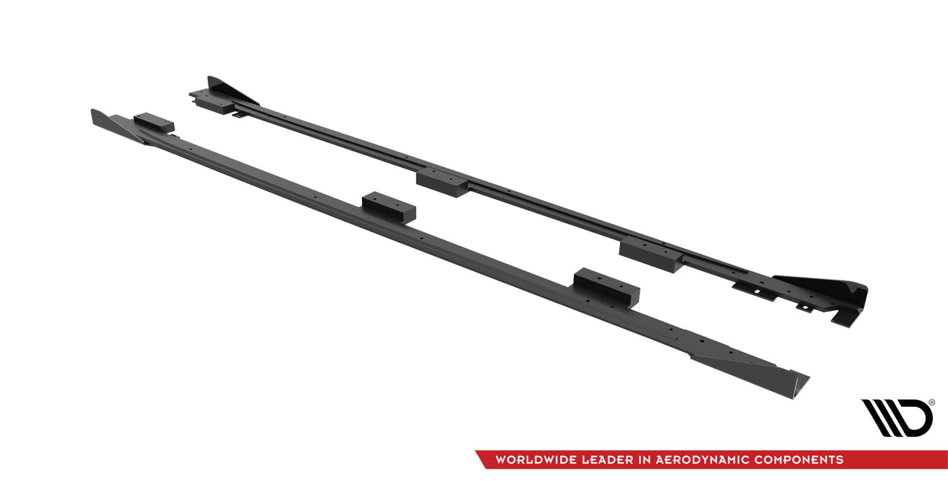 Maxton Design Street Pro Side Skirts Diffusers + Flaps Audi A3 8Y