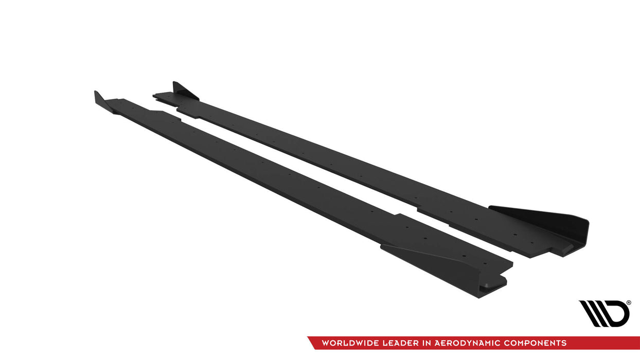 Maxton Design Street Pro Side Skirts Diffusers + Flaps Audi A5 / A5 S-Line / S5 Coupe / Cabrio 8T / 8T Facelift