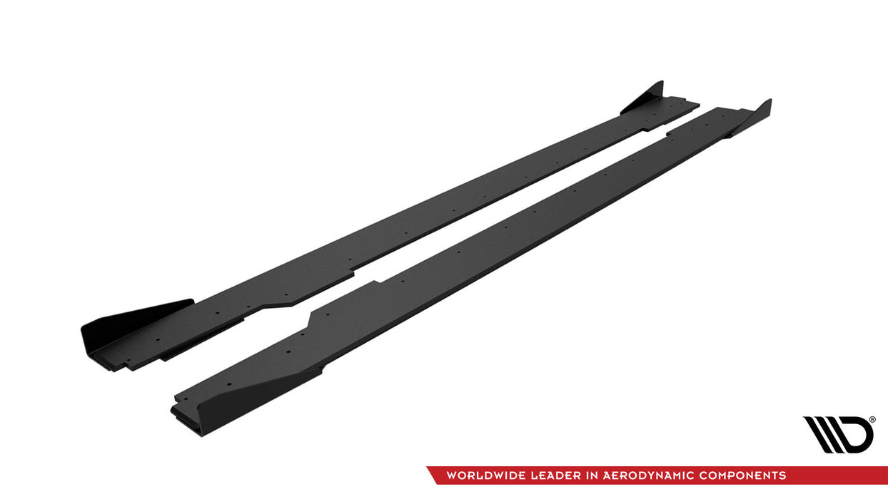 Maxton Design Street Pro Side Skirts Diffusers + Flaps Audi A5 / A5 S-Line / S5 Coupe / Cabrio 8T / 8T Facelift