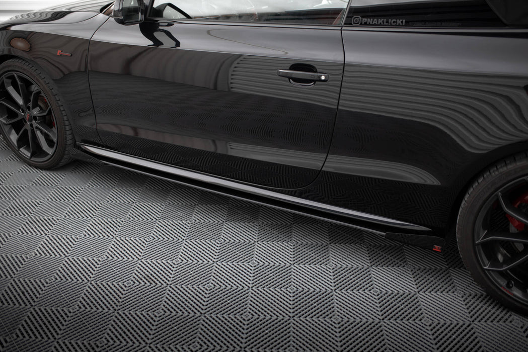 Maxton Design Street Pro Side Skirts Diffusers + Flaps Audi A5 / A5 S-Line / S5 Coupe / Cabrio 8T / 8T Facelift