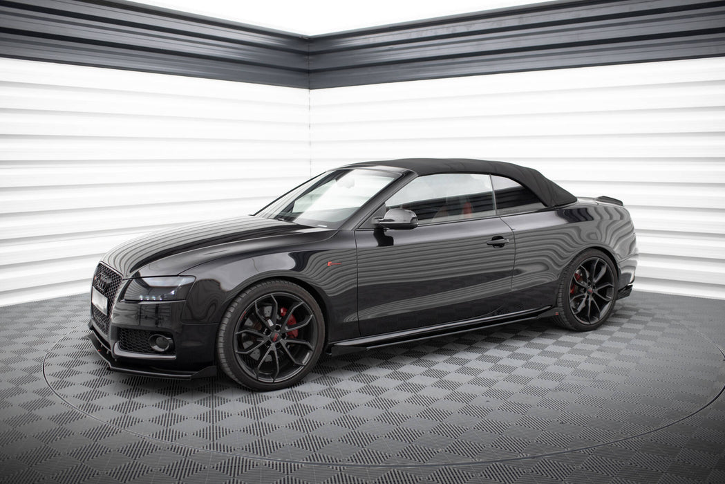 Maxton Design Street Pro Side Skirts Diffusers + Flaps Audi A5 / A5 S-Line / S5 Coupe / Cabrio 8T / 8T Facelift