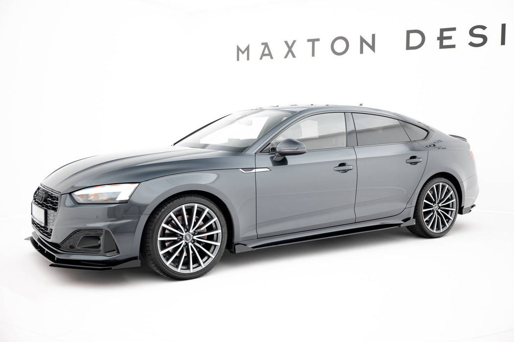 Maxton Design Street Pro Side Skirts Diffusers + Flaps Audi A5 Sportback F5 Facelift