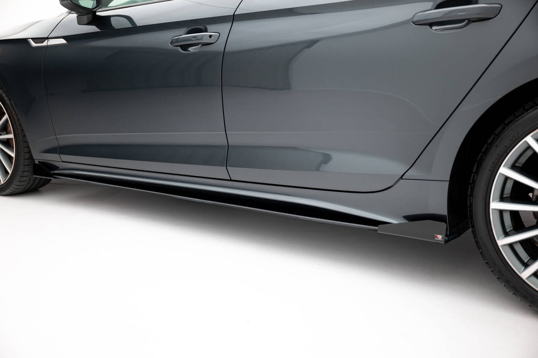 Maxton Design Street Pro Side Skirts Diffusers + Flaps Audi A5 Sportback F5 Facelift
