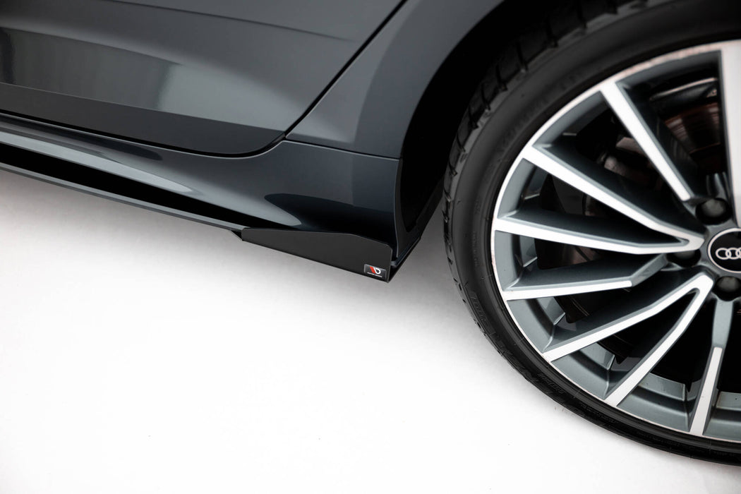 Maxton Design Street Pro Side Skirts Diffusers + Flaps Audi A5 Sportback F5 Facelift