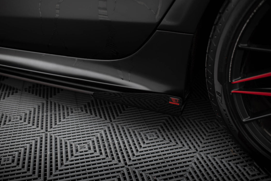 Maxton Design Street Pro Side Skirts Diffusers + Flaps Audi A7 RS7 Look C7