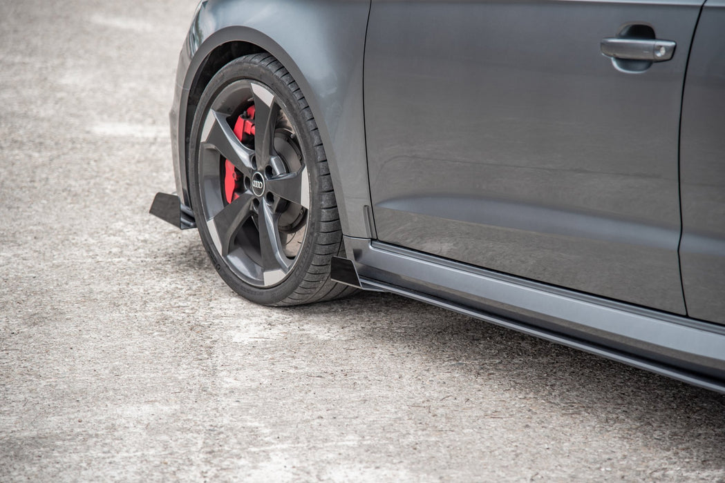 Maxton Design Street Pro Side Skirts Diffusers + Flaps Audi RS3 8V Sportback