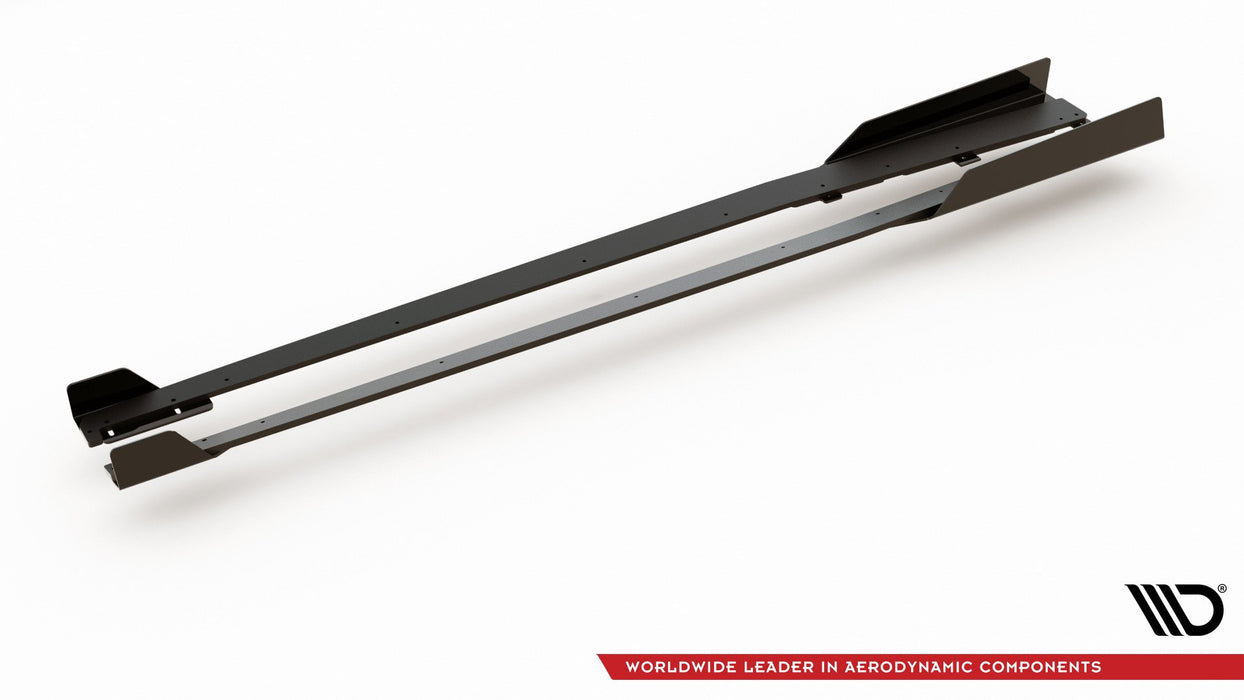 Maxton Design Street Pro Side Skirts Diffusers + Flaps Audi RS3 8V Sportback