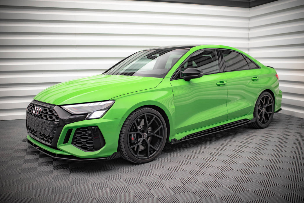 Maxton Design Street Pro Side Skirts Diffusers + Flaps Audi RS3 Sedan 8Y