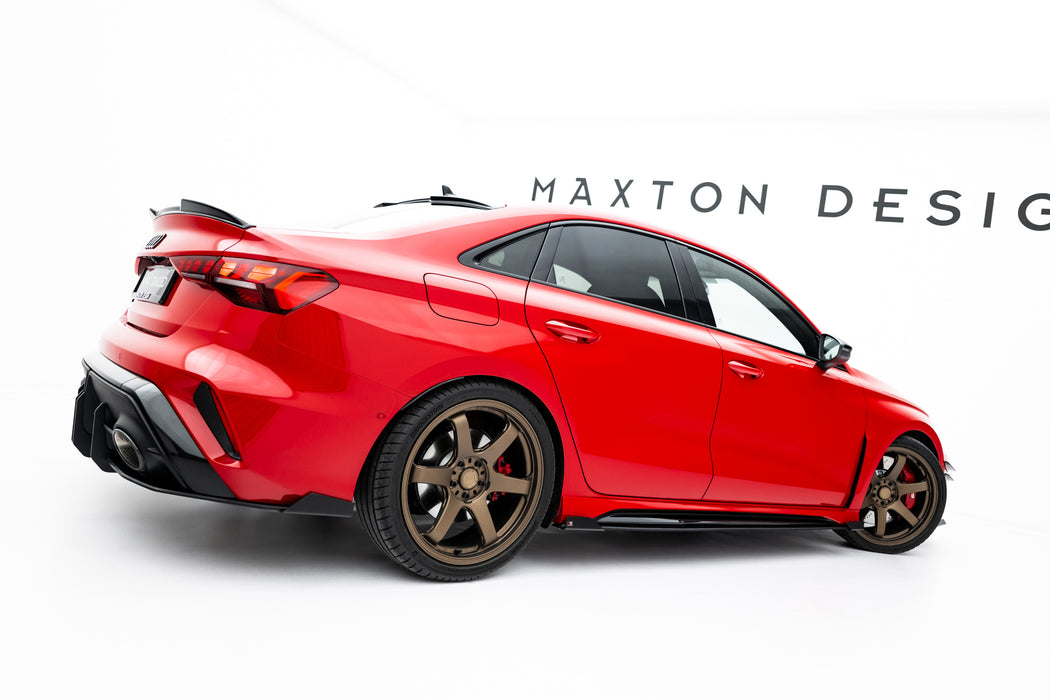 Maxton Design Street Pro Side Skirts Diffusers + Flaps Audi RS3 Sedan 8Y Facelift