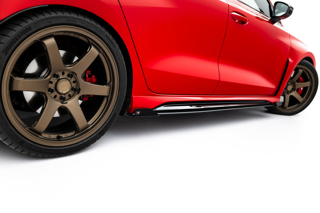 Maxton Design Street Pro Side Skirts Diffusers + Flaps Audi RS3 Sedan 8Y Facelift