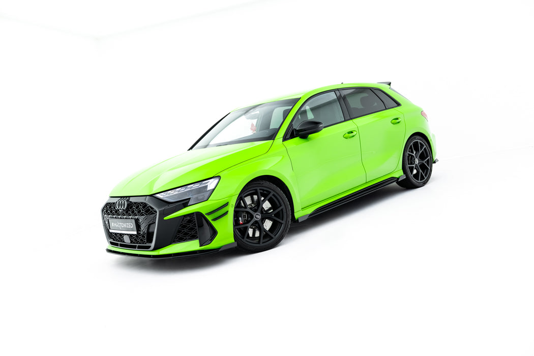 Street Pro Side Skirts Diffusers + Flaps Audi RS3 Sportback 8Y Facelift