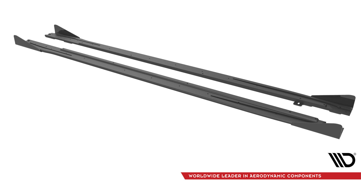 Maxton Design Street Pro Side Skirts Diffusers + Flaps Audi S3 / A3 S-Line 8Y / 8Y Facelift
