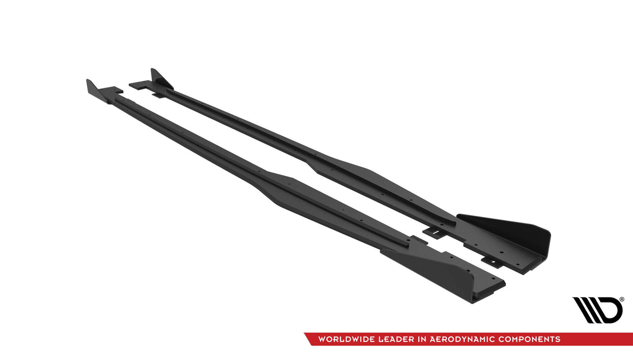 Maxton Design Street Pro Side Skirts Diffusers + Flaps Audi TT S / S-Line 8S