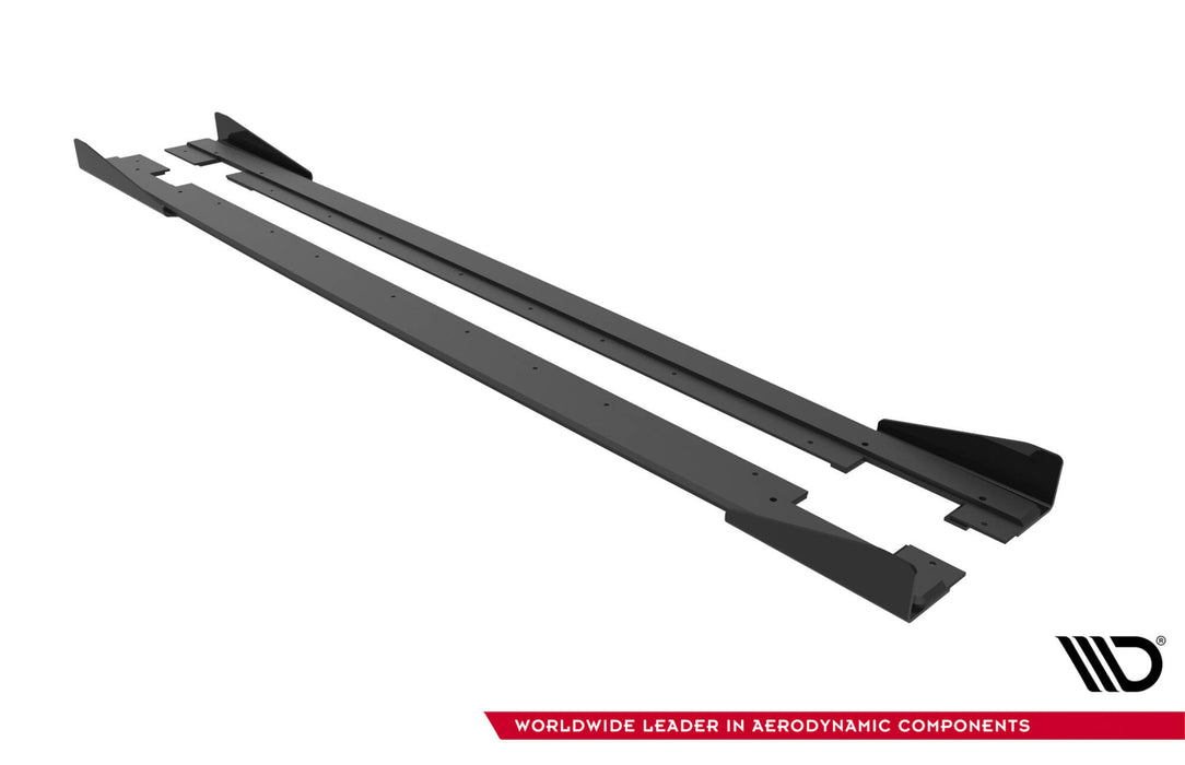 Maxton Design Street Pro Side Skirts Diffusers + Flaps Audi TT S / TT S-Line 8J