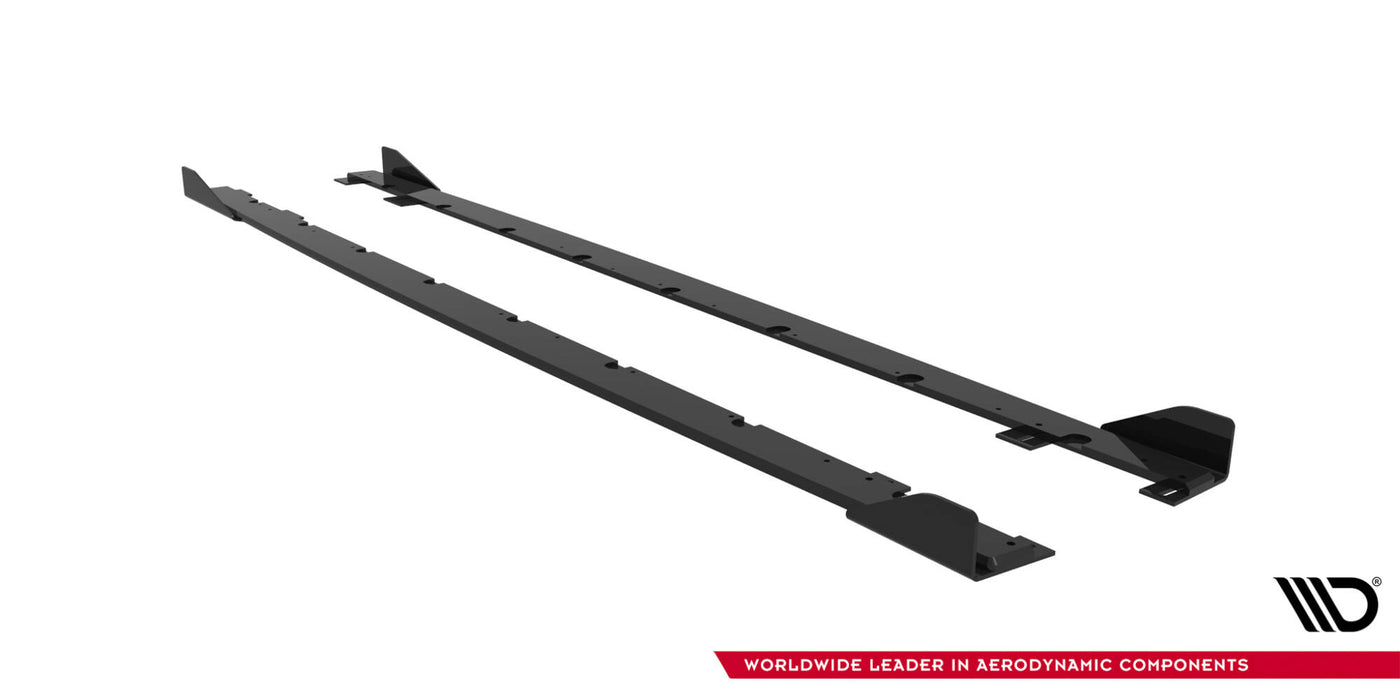 Maxton Design Street Pro Side Skirts Diffusers + Flaps BMW 1 M-Pack F70