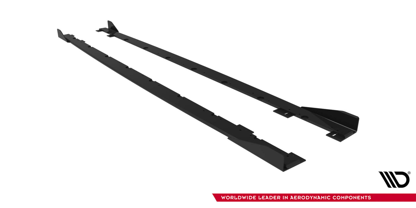 Maxton Design Street Pro Side Skirts Diffusers + Flaps BMW 1 M-Pack F70