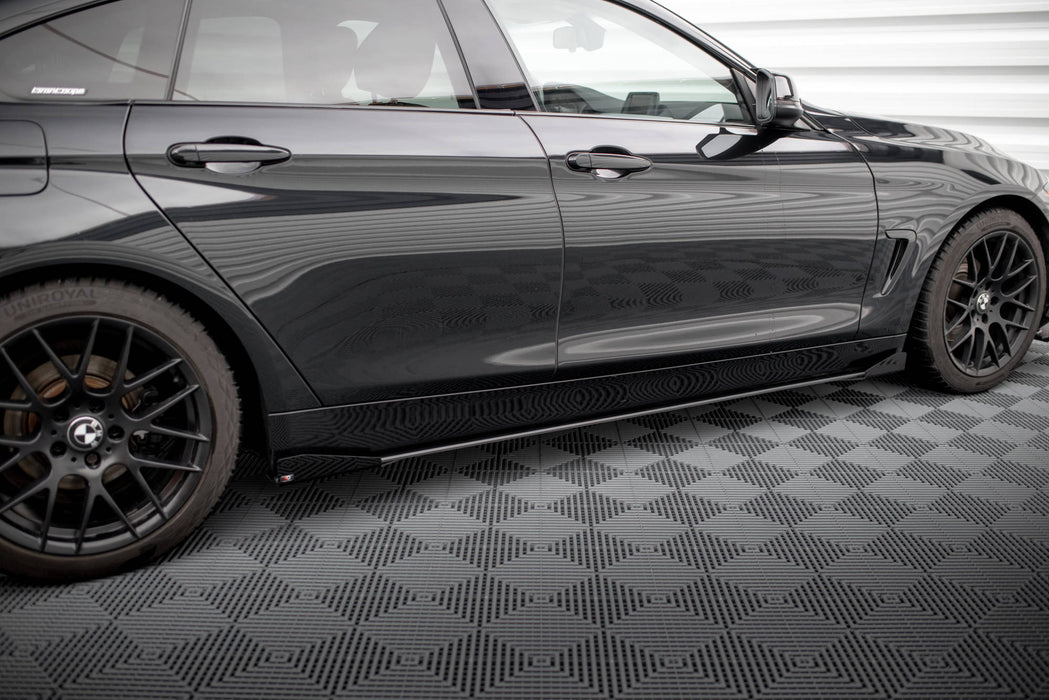 Maxton Design Street Pro Side Skirts Diffusers + Flaps BMW 4 Gran Coupe F36