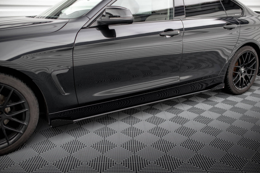 Maxton Design Street Pro Side Skirts Diffusers + Flaps BMW 4 Gran Coupe F36