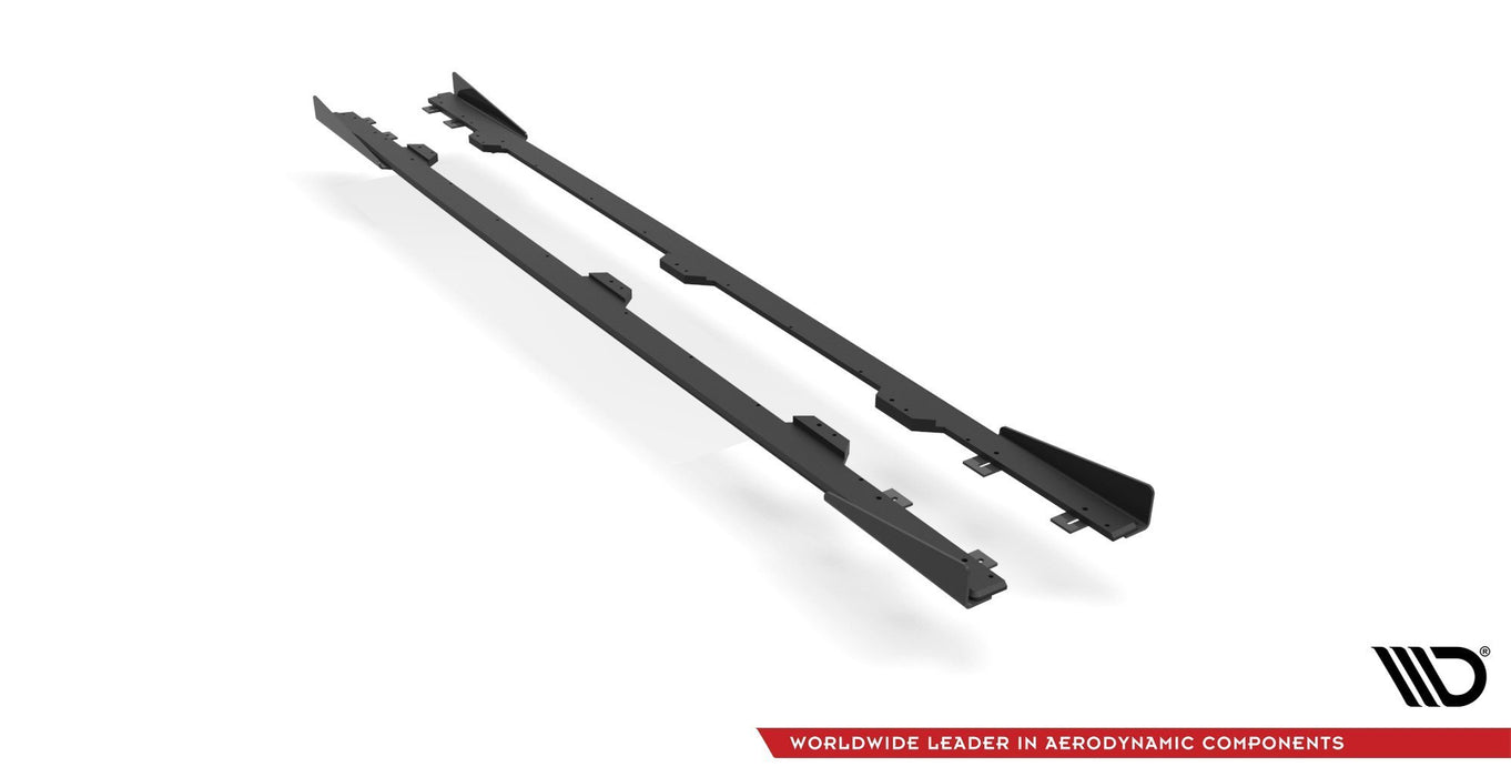 Maxton Design Street Pro Side Skirts Diffusers + Flaps BMW 4 M-Pack / M440i G22 / G23 / G22 Facelift / G23 Facelift