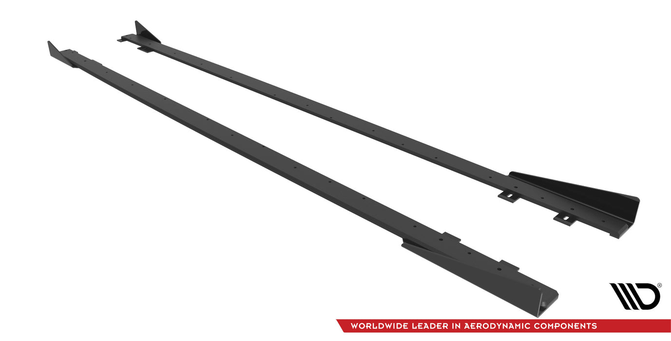 Maxton Design Street Pro Side Skirts Diffusers + Flaps Ford Fiesta ST Mk6