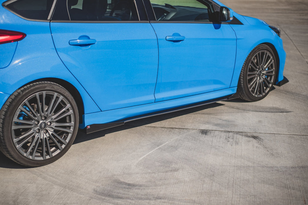 Maxton Design Street Pro Side Skirts Diffusers + Flaps Ford Focus RS Mk3