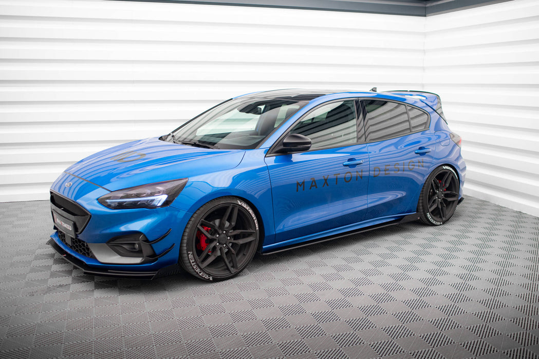Maxton Design Street Pro Side Skirts Diffusers + Flaps Ford Focus ST / ST-Line Mk4