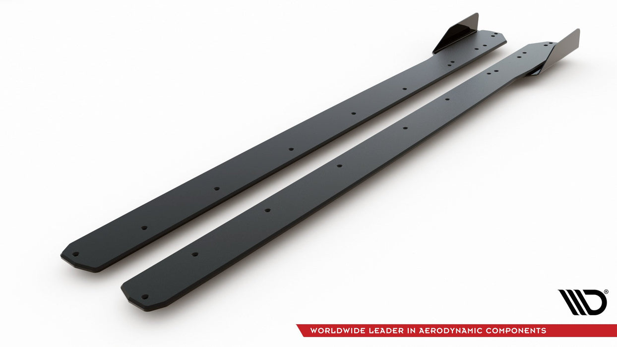 Maxton Design Street Pro Side Skirts Diffusers + Flaps Ford Focus ST / ST-Line Mk4
