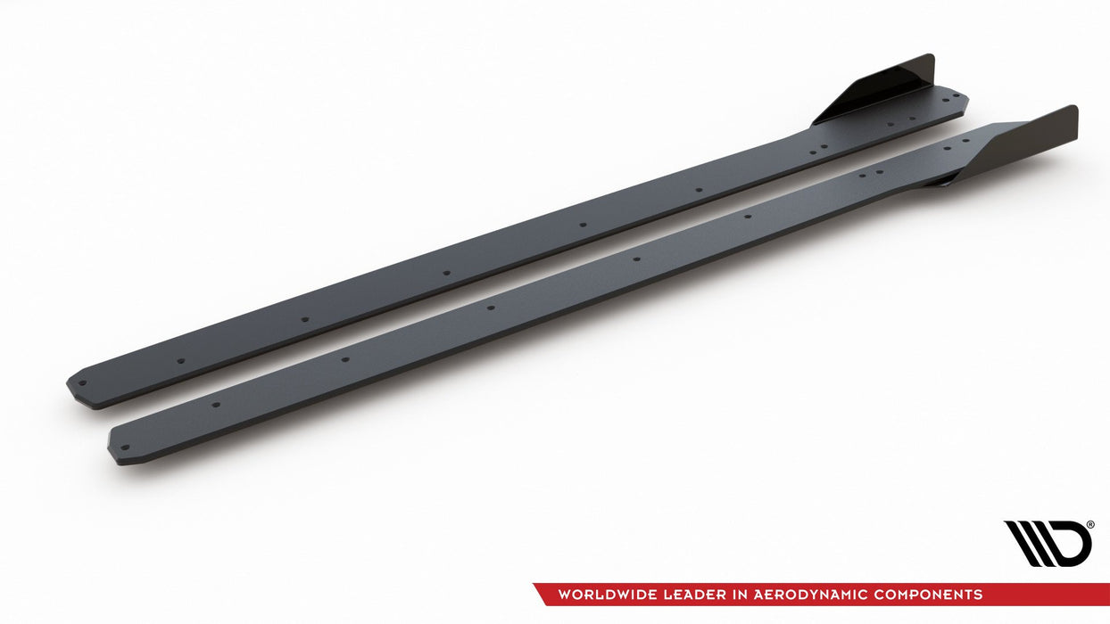 Maxton Design Street Pro Side Skirts Diffusers + Flaps Ford Focus ST / ST-Line Mk4