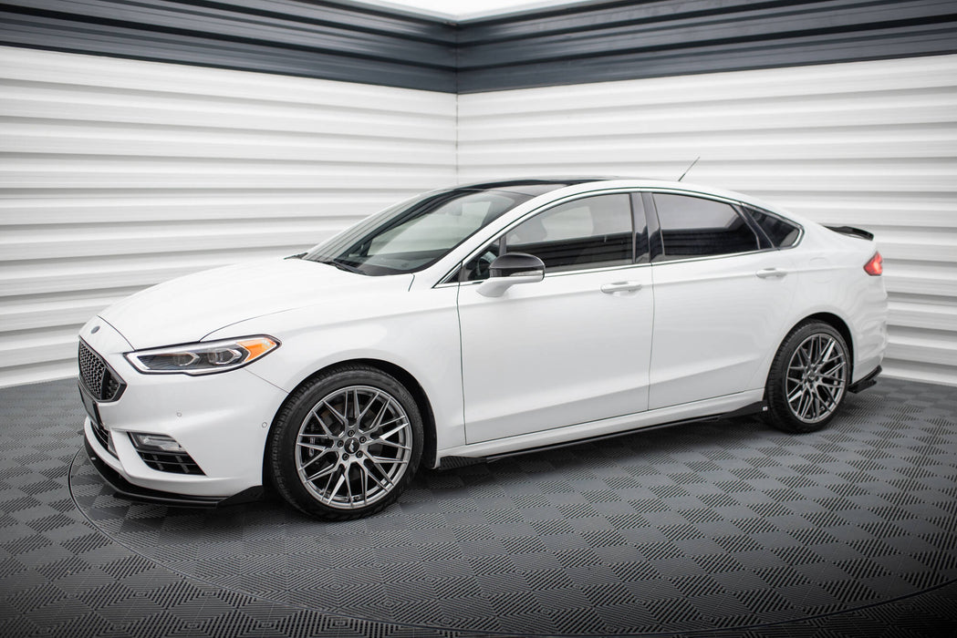Maxton Design Street Pro Side Skirts Diffusers + Flaps Ford Mondeo Sport Mk5 Facelift / Fusion Sport Mk2 Facelift