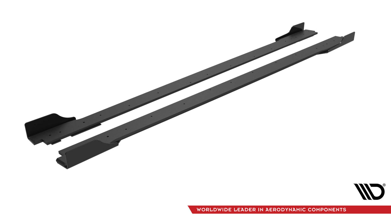 Maxton Design Street Pro Side Skirts Diffusers + Flaps Hyundai Veloster N Mk2