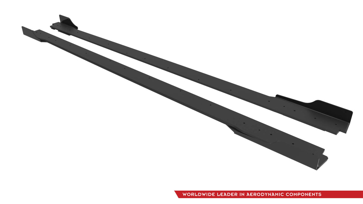 Maxton Design Street Pro Side Skirts Diffusers + Flaps Hyundai Veloster N Mk2