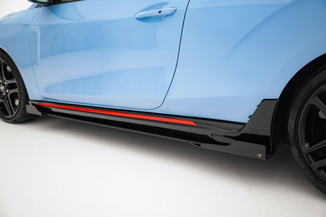 Maxton Design Street Pro Side Skirts Diffusers + Flaps Hyundai Veloster N Mk2