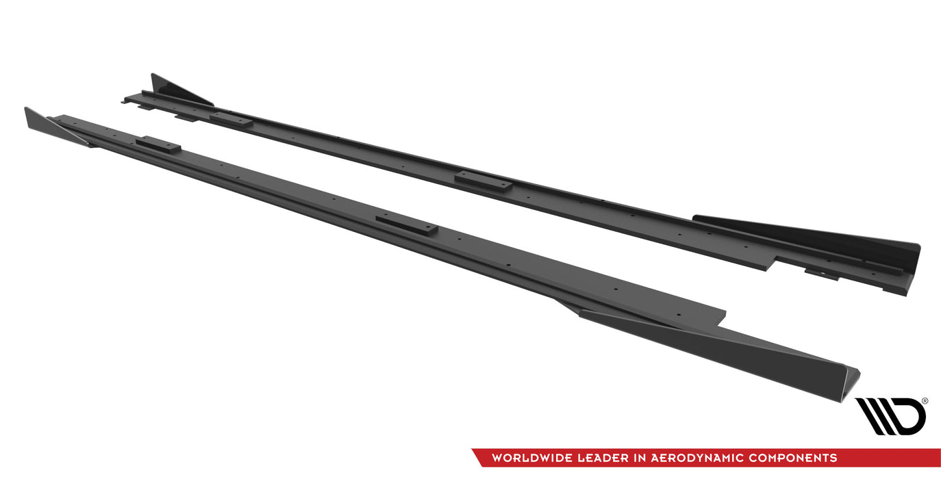 Maxton Design Street Pro Side Skirts Diffusers + Flaps Mazda 3 MPS Mk1