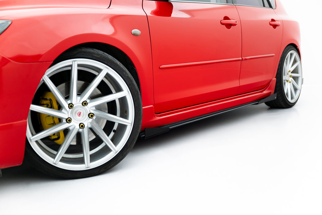 Maxton Design Street Pro Side Skirts Diffusers + Flaps Mazda 3 MPS Mk1