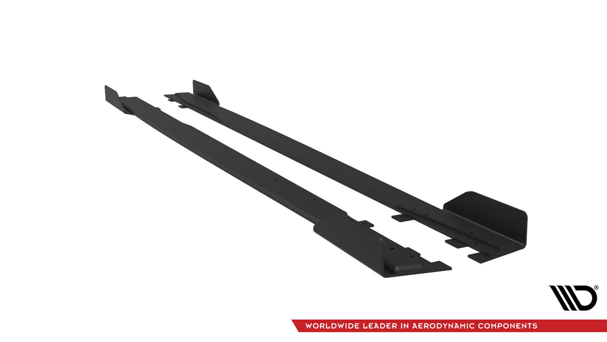 Maxton Design Street Pro Side Skirts Diffusers + Flaps Mercedes-AMG A35 W177 Facelift